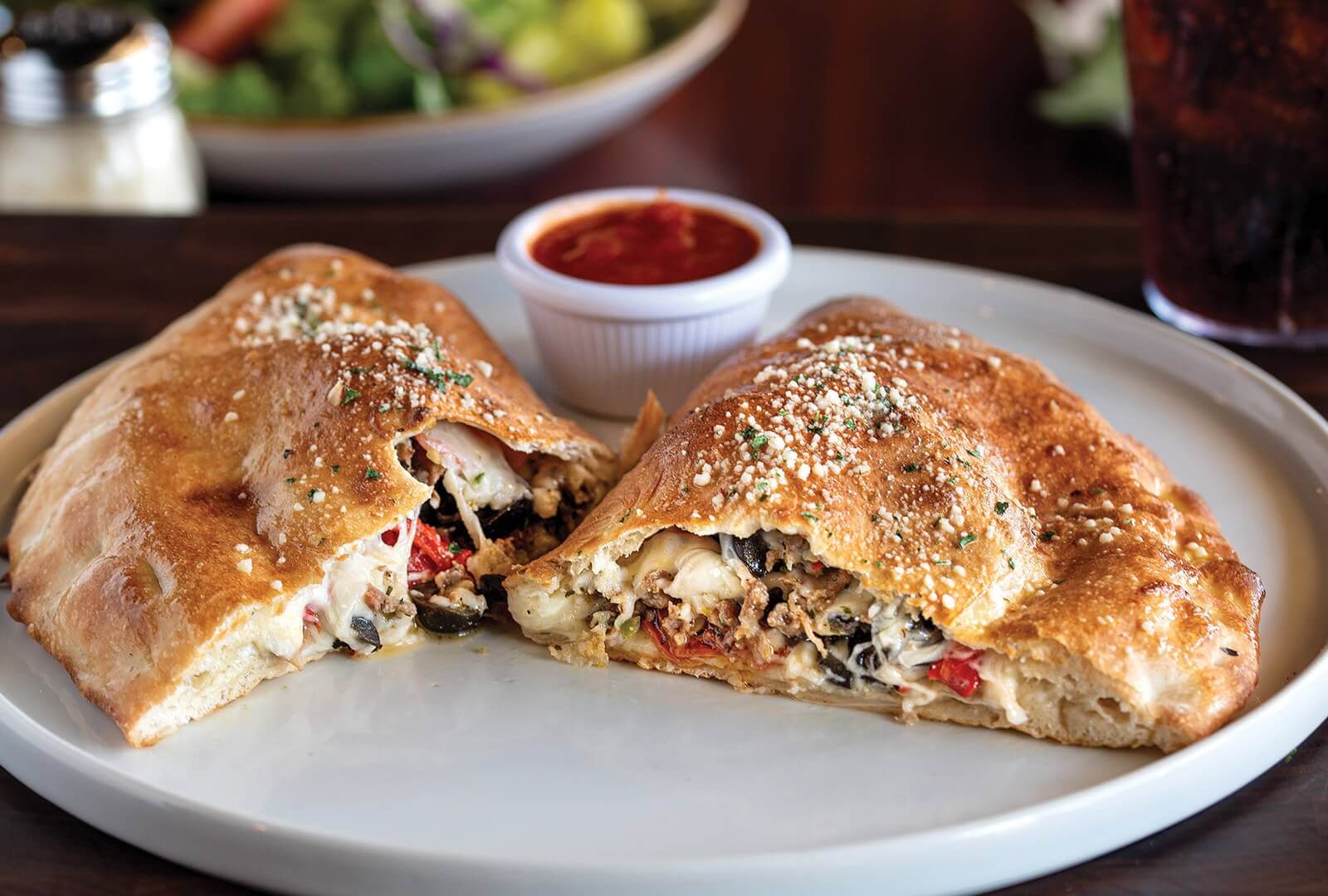 stromboli calzone at russo's